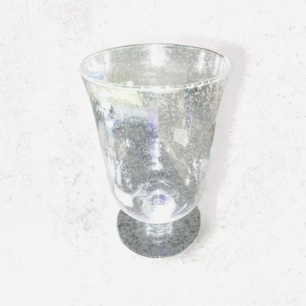 PartyLite Seeded Glass Hurricane
